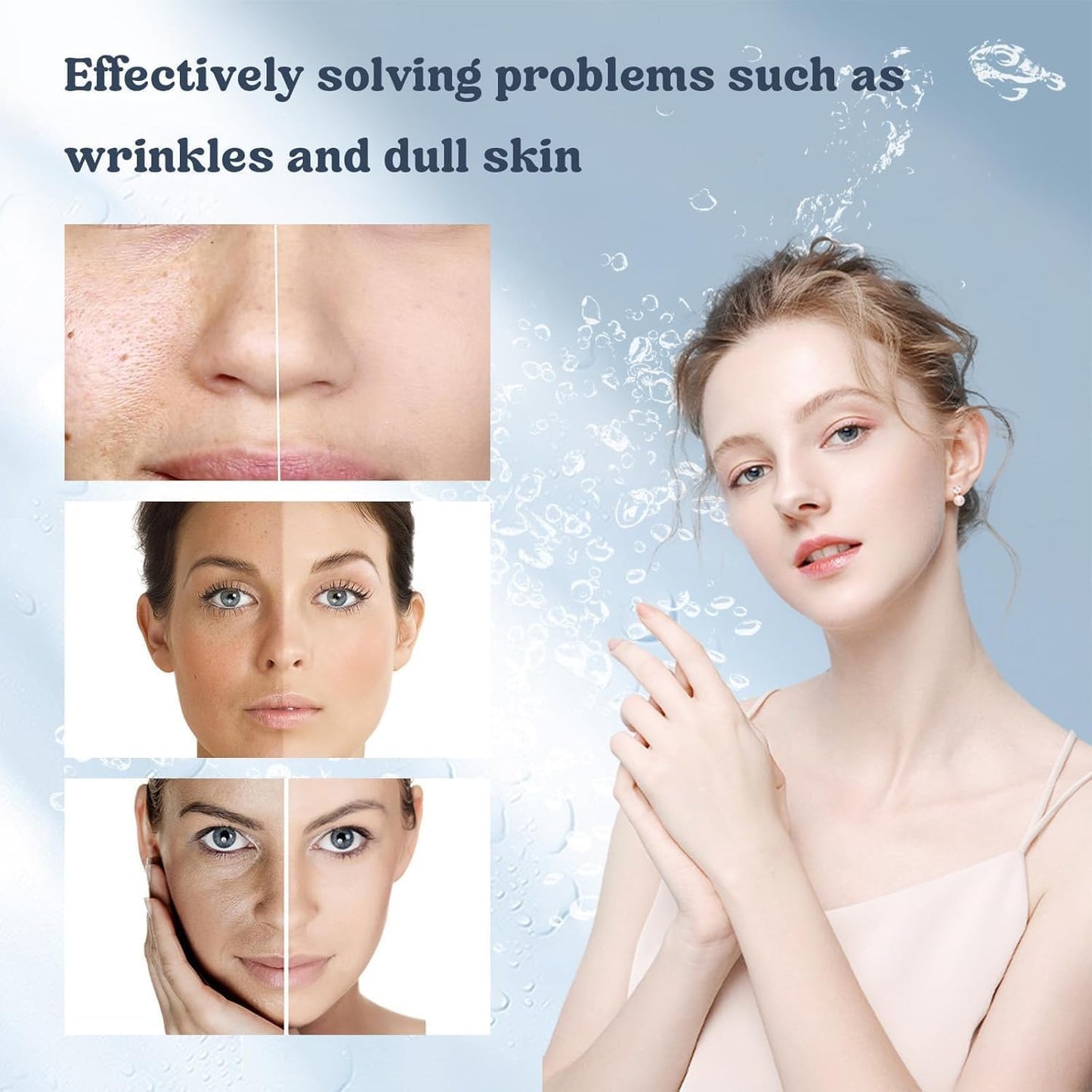 5 Pièces Bio Collagen Mask, Masque Collagene Visage, Bio Collagen Real Deep Mask, Masque Bio Collagene Hydratant Visage De Nuit Au Pore Minimizing Antirides (A)