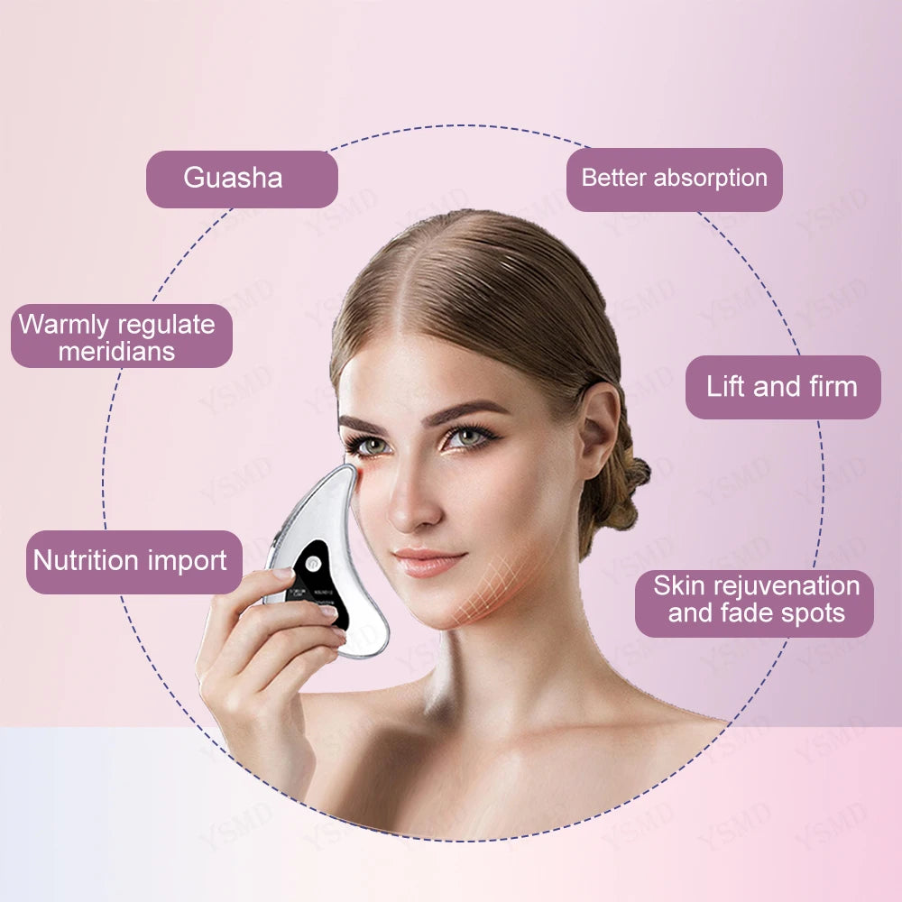 Face Massagers Skin Scraping for Facial Lifting Tighten Care anti Wrinkle Double Chin Remove Neck Electric Massage Skincare Tool