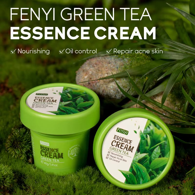 Fenyi Green Tea Face Cream Skincare Moisturizing Nourishing Hydrating Firming Facial Creams for Face Beauty Skin Care Products