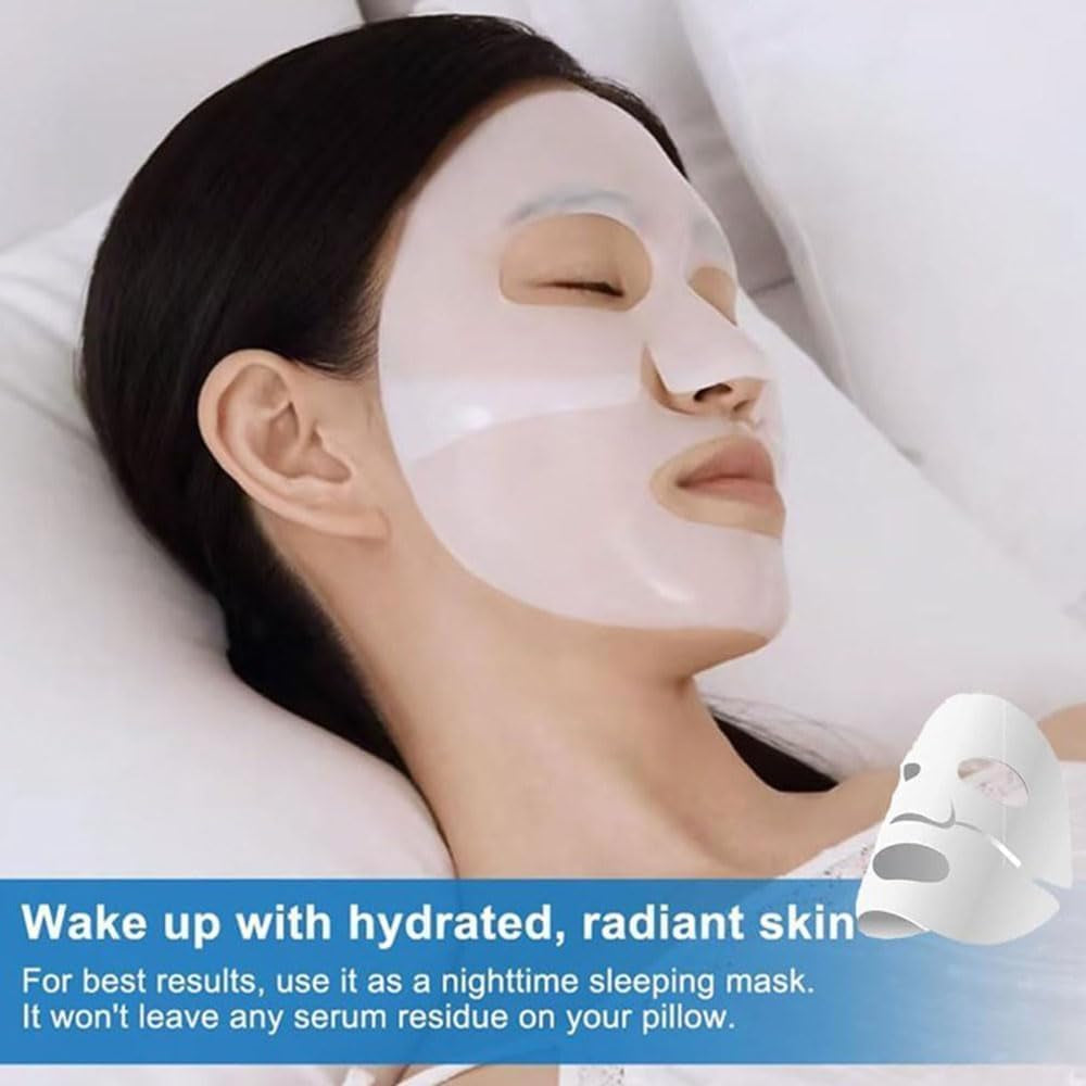 5 Pièces Bio Collagen Mask, Masque Collagene Visage, Bio Collagen Real Deep Mask, Masque Bio Collagene Hydratant Visage De Nuit Au Pore Minimizing Antirides (A)