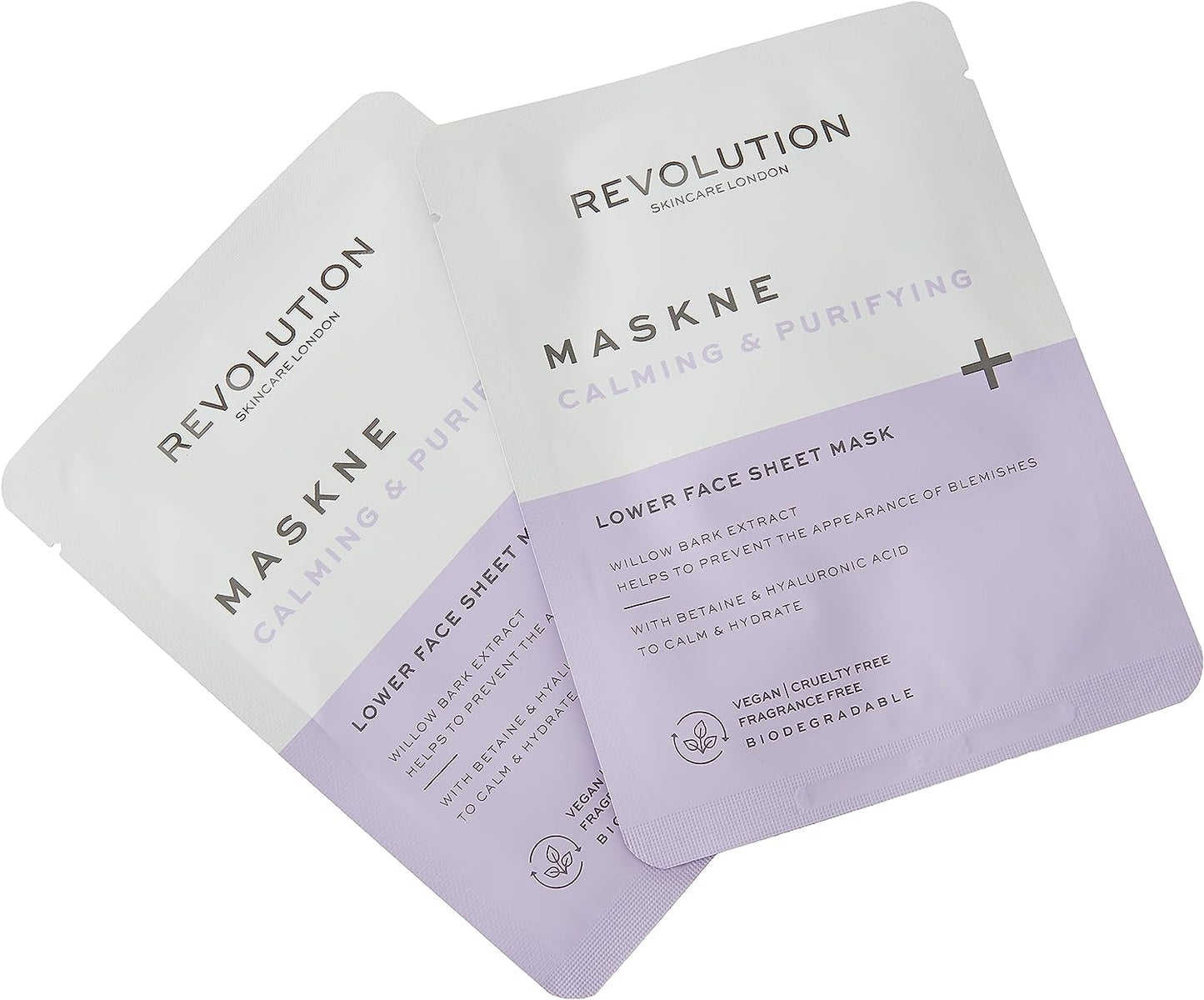 Revolution Skincare London, Maskne Calming & Purifying, Masque En Feuille Pour Le Bas Du Visage