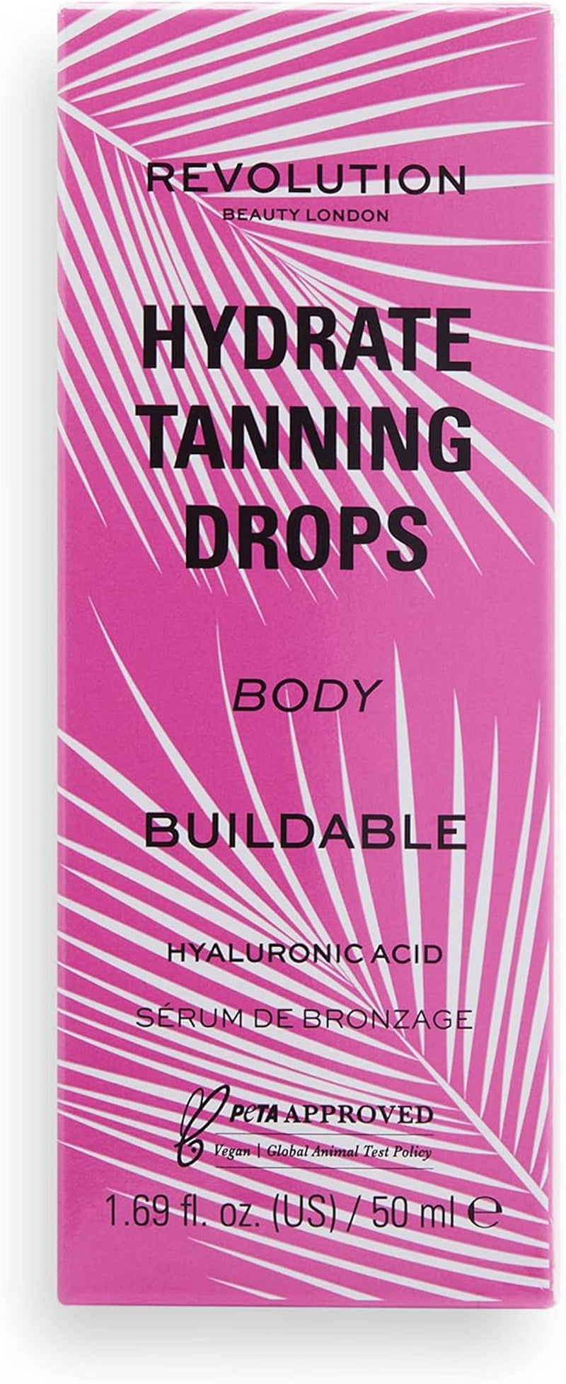 Makeup Revolution, Buildable Body Tanning Drops, Gouttes Pour Le Bronzage Du Corps, Autobronzant, 50Ml