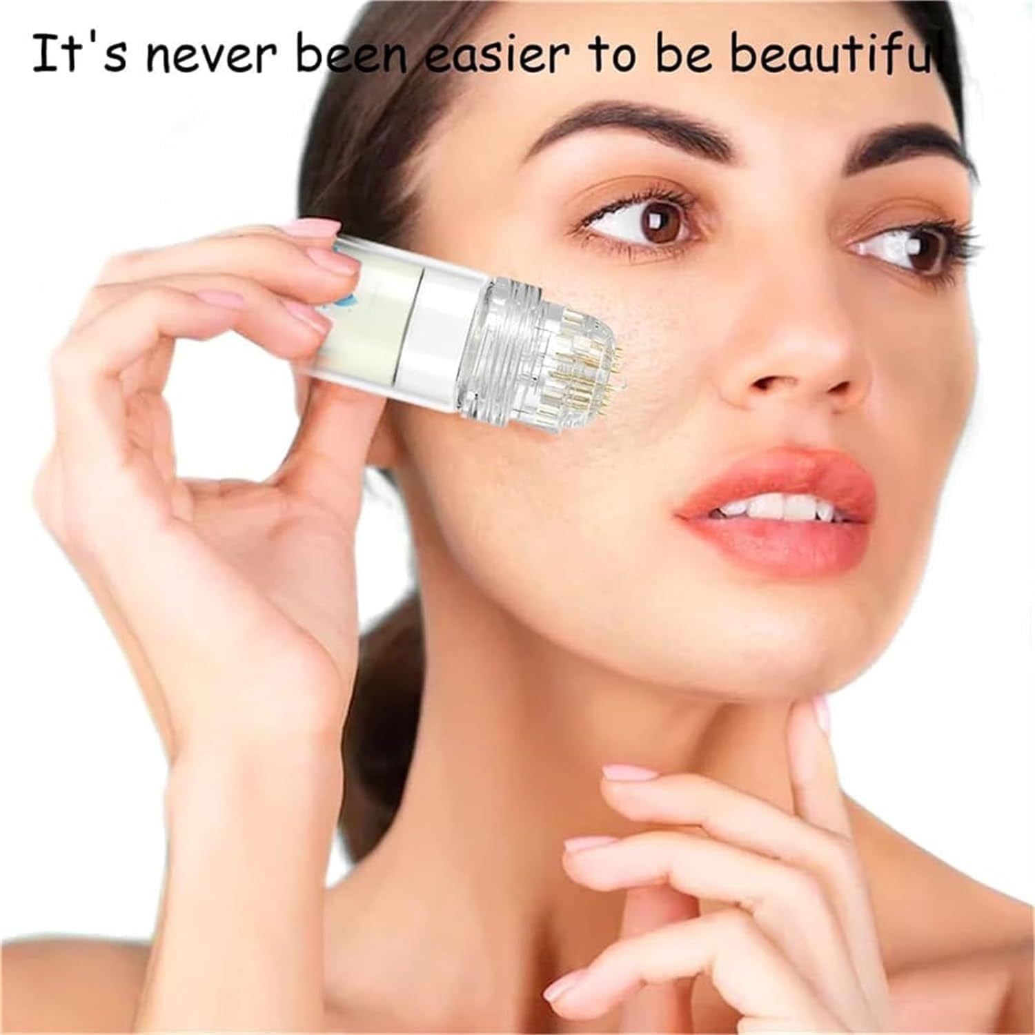 Système De Micro-Perfusion Pour Les Lèvres, Micro Système Pour Le Visage, Système Facial Avec Sérum, Rouleau De Microfléchettes À L'Acide Hyaluronique Pockmarksheal, Sérum Pour Peau Lisse (3 Pièces)