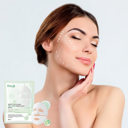 4 PC Masque Collagene Visage Korean,Mask Collagen,Masque Coréen Bio Collagene,Hydratants,Profondément Nourrissants,Antirides Et Raffermissants,Apaisants Et Réparateurs Pour La Peau