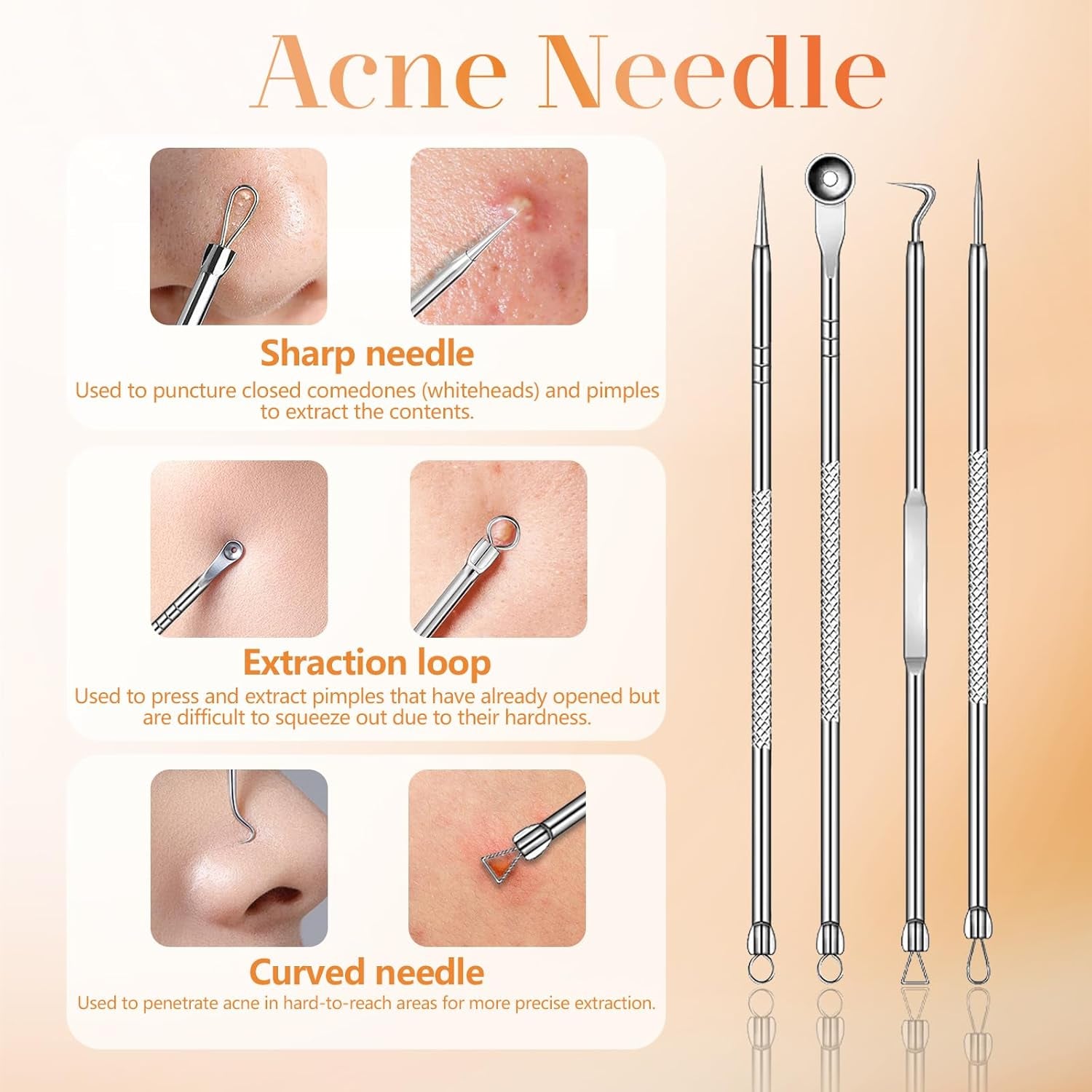 Yccu Aspirateur Point Noir Extracteur Points Noirs Visage Tire Comedon Point Noir anti Point Noir Nez Nettoyage Des Pore Purateur De Peau Soin Visage Blackhead Removal 4 Sondes Et 4 Modes Rechargeable