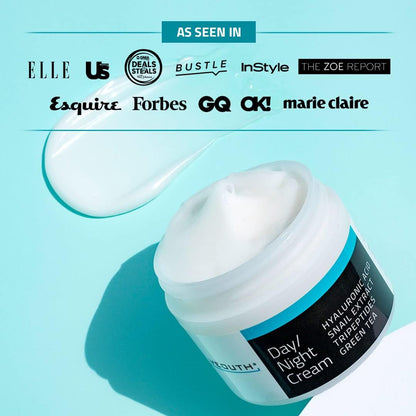 YEOUTH Creme Hydratante Visage Jour Et De Nuit Avec Acide Hyaluronique, Mucine D'Escargot Et Tripeptide De Cuivre, Hydratant Creme Visage Sans Parfum 120Ml