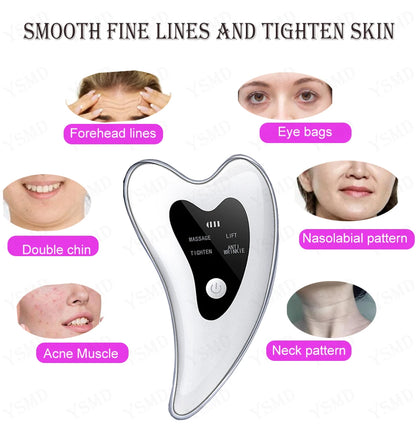 Face Massagers Skin Scraping for Facial Lifting Tighten Care anti Wrinkle Double Chin Remove Neck Electric Massage Skincare Tool