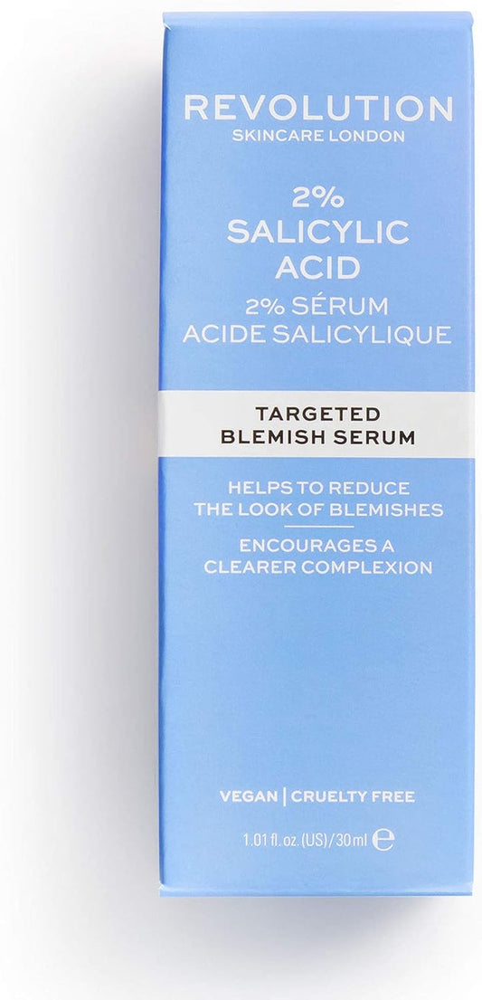 Revolution Skincare London, Sérum Anti-Imperfections À 2% D'Acide Salicylique BHA, 30Ml
