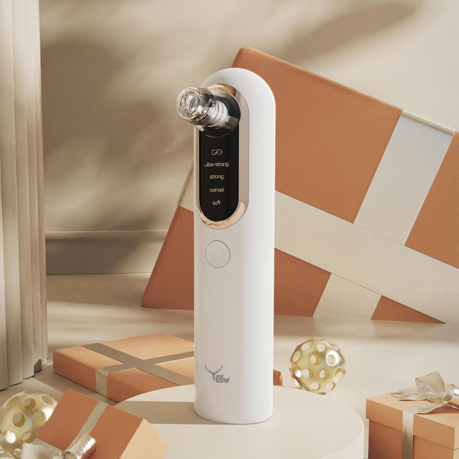 Yccu Aspirateur Point Noir Extracteur Points Noirs Visage Tire Comedon Point Noir anti Point Noir Nez Nettoyage Des Pore Purateur De Peau Soin Visage Blackhead Removal 4 Sondes Et 4 Modes Rechargeable
