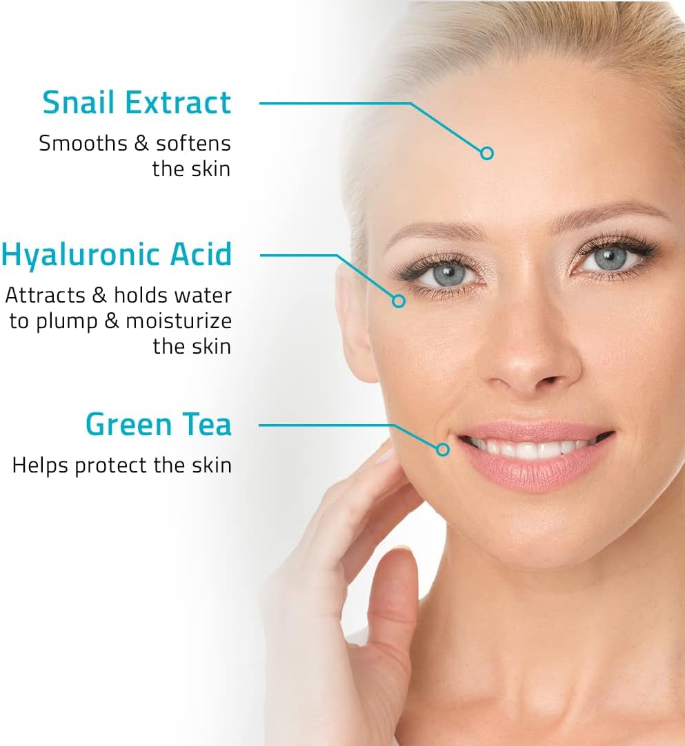 YEOUTH Creme Hydratante Visage Jour Et De Nuit Avec Acide Hyaluronique, Mucine D'Escargot Et Tripeptide De Cuivre, Hydratant Creme Visage Sans Parfum 120Ml