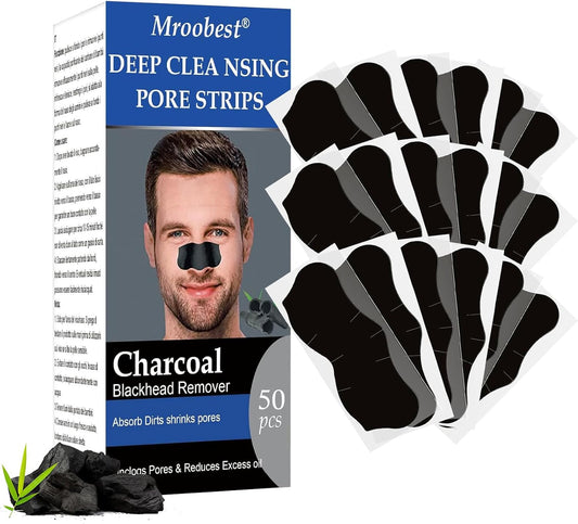 Truume 50 Pièzas Patch Point Noir, Patchs Anti-Points Noirs, Patch Nez Point Noir, Patch Point Noir Nez, Nettoyage Des Pores Au Charbon Actif, Élimine Les Points Noirs Et Les Impuretés