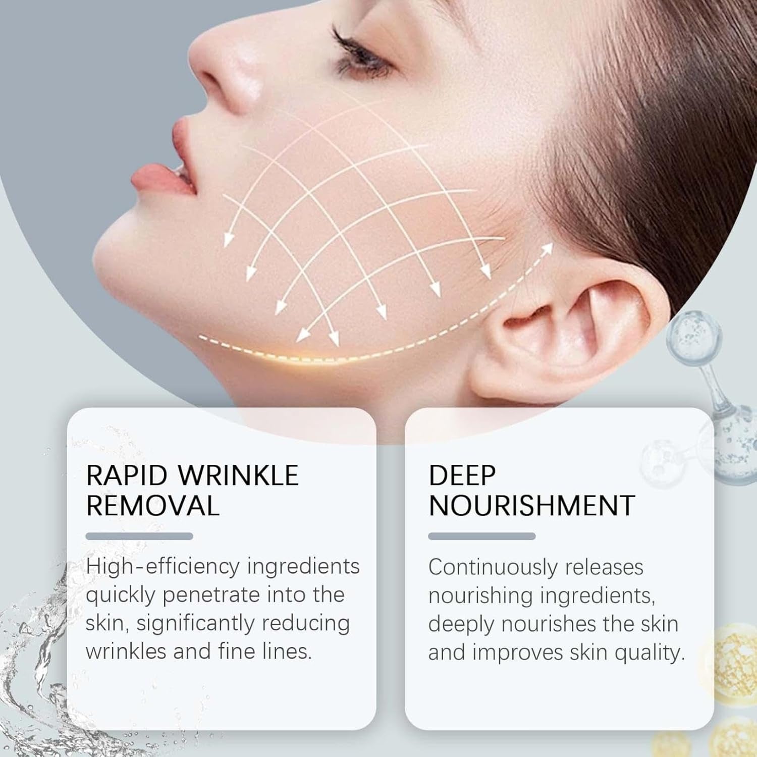 Masque Collagene Visage Korean, Masque Coréen Ftant Anti-Rides Au Collagène Profond Pour Visage, Masque Profond Au Bio-Collagène Réel Visage Coreen, Masque Hydratant Visage Pour Les Peaux (5PC)